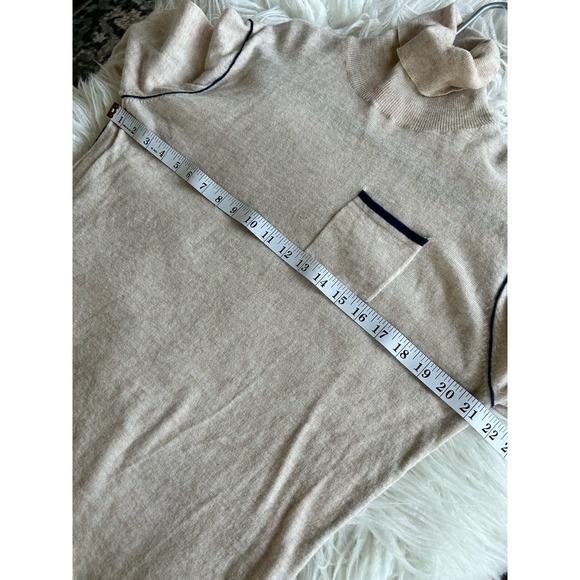 Vilagallo Women's Nina Knit Turtleneck Sweater Long Sleeve Cream Size XL - Picture 10 of 11